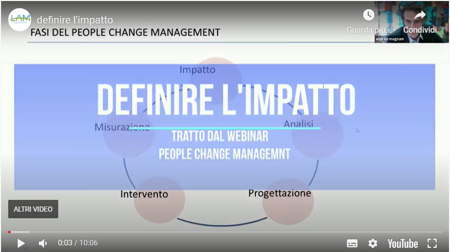 progetto formativo: valutazione dell'impatto